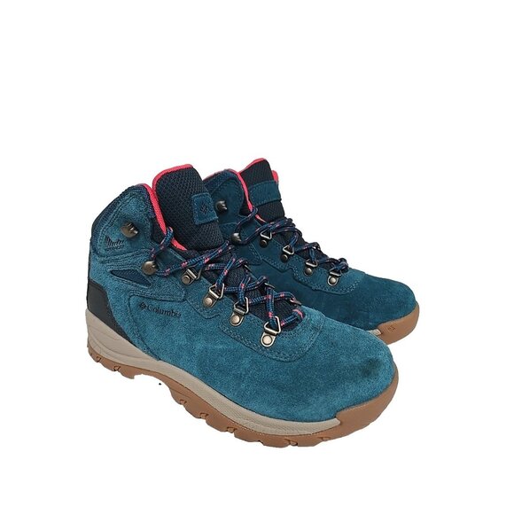 Columbia Women's BL 4552-314 Newton Ridge Plus Waterproof Hiking Boot Blue 8M - Picture 1 of 7